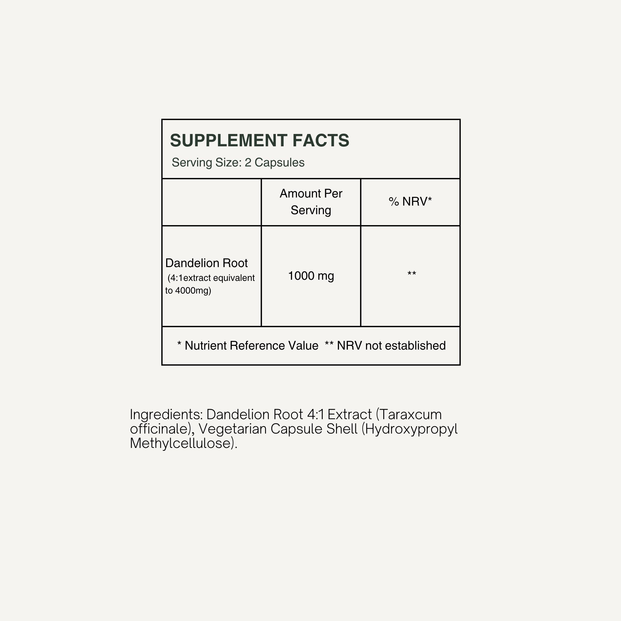 Dandelion Root Extract