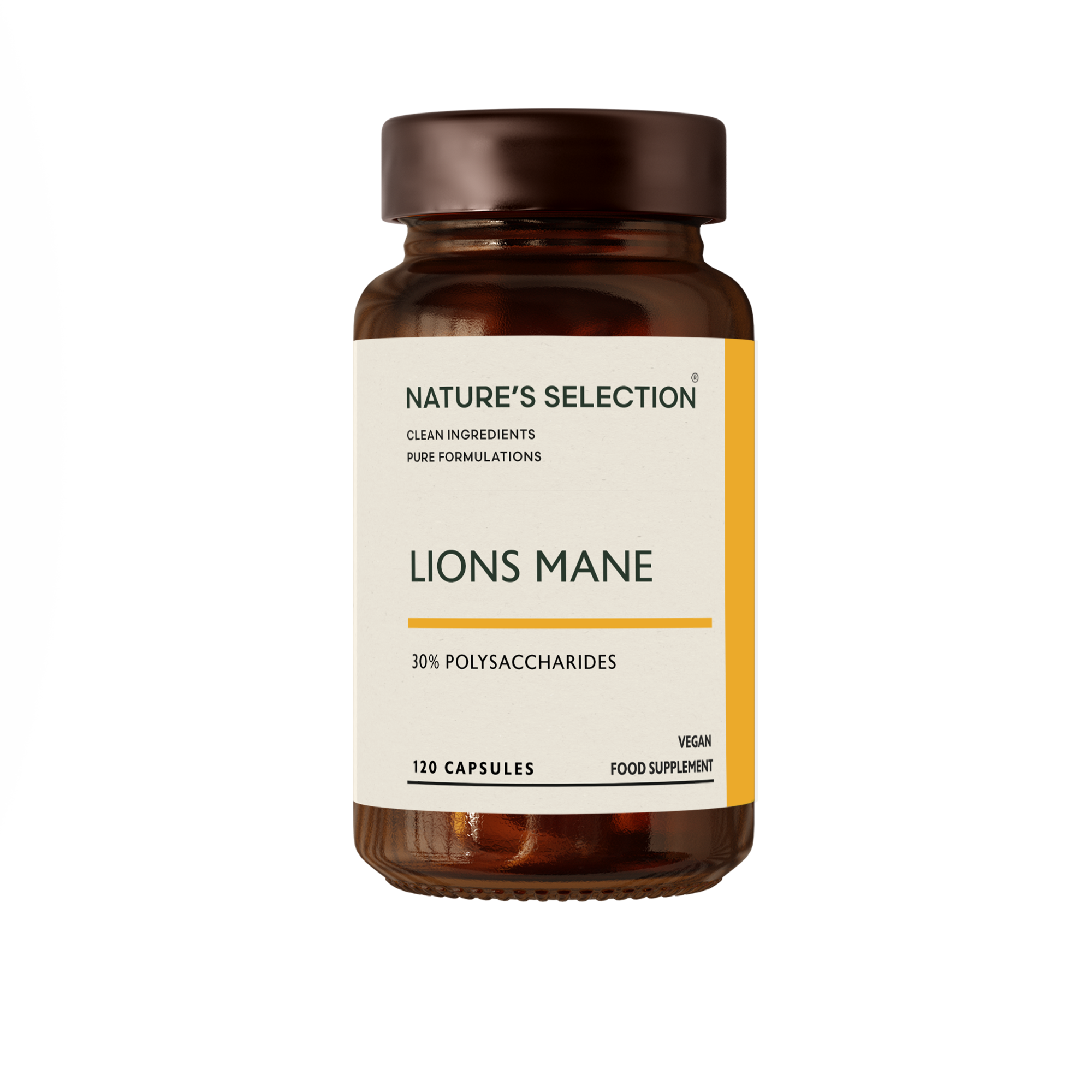 Clean Lions Mane Capsules - Nature's Selection