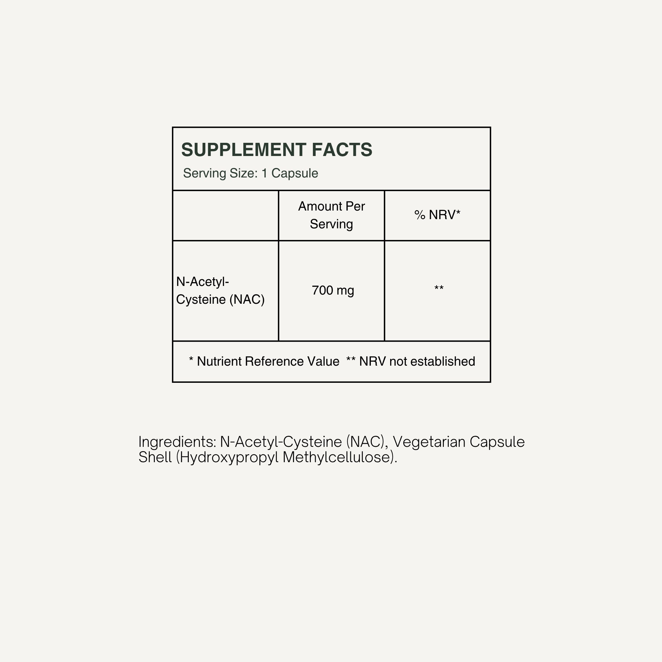 NAC N-Acetyl-Cysteine