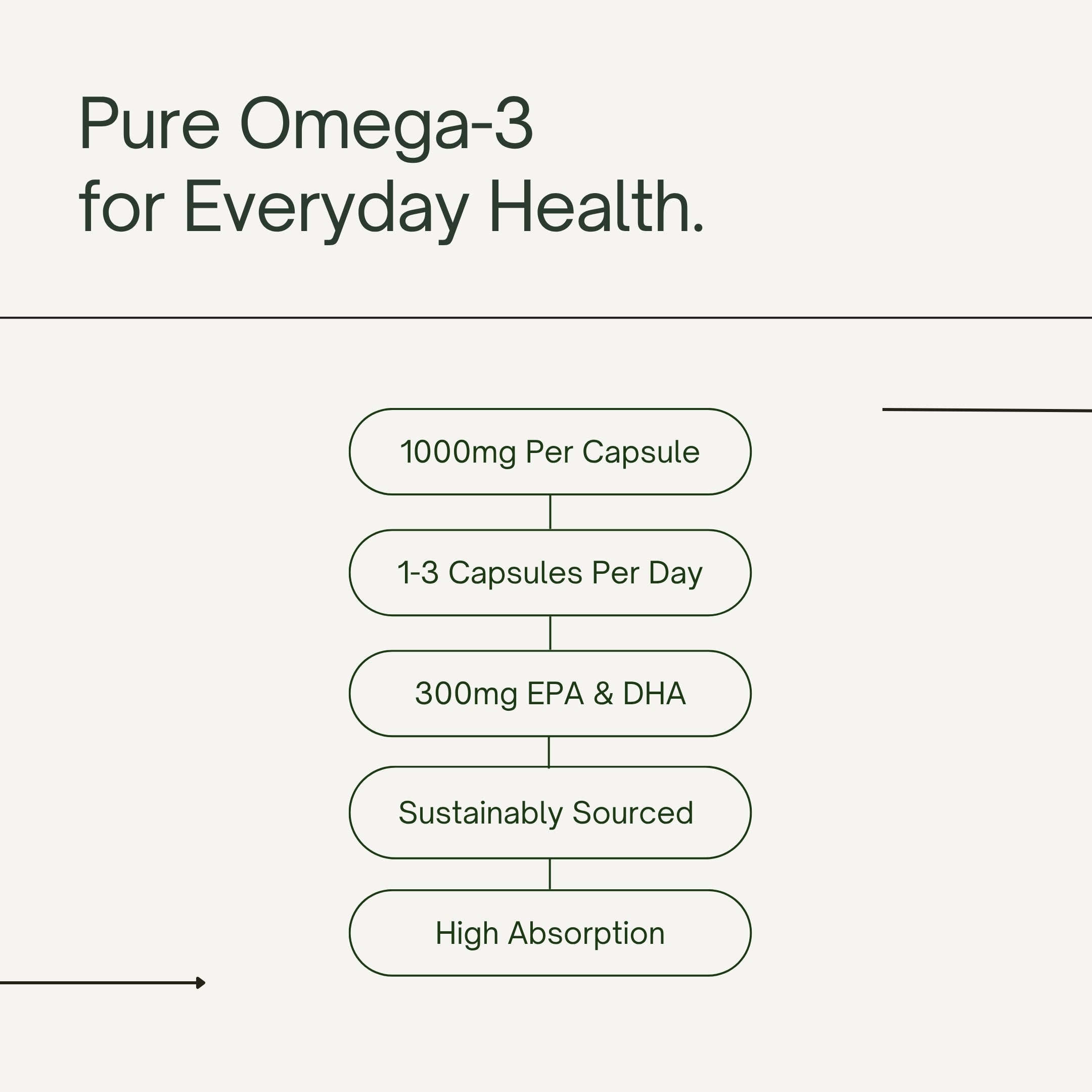 Omega 3 Fish Oil 1000mg - Triglyceride Form